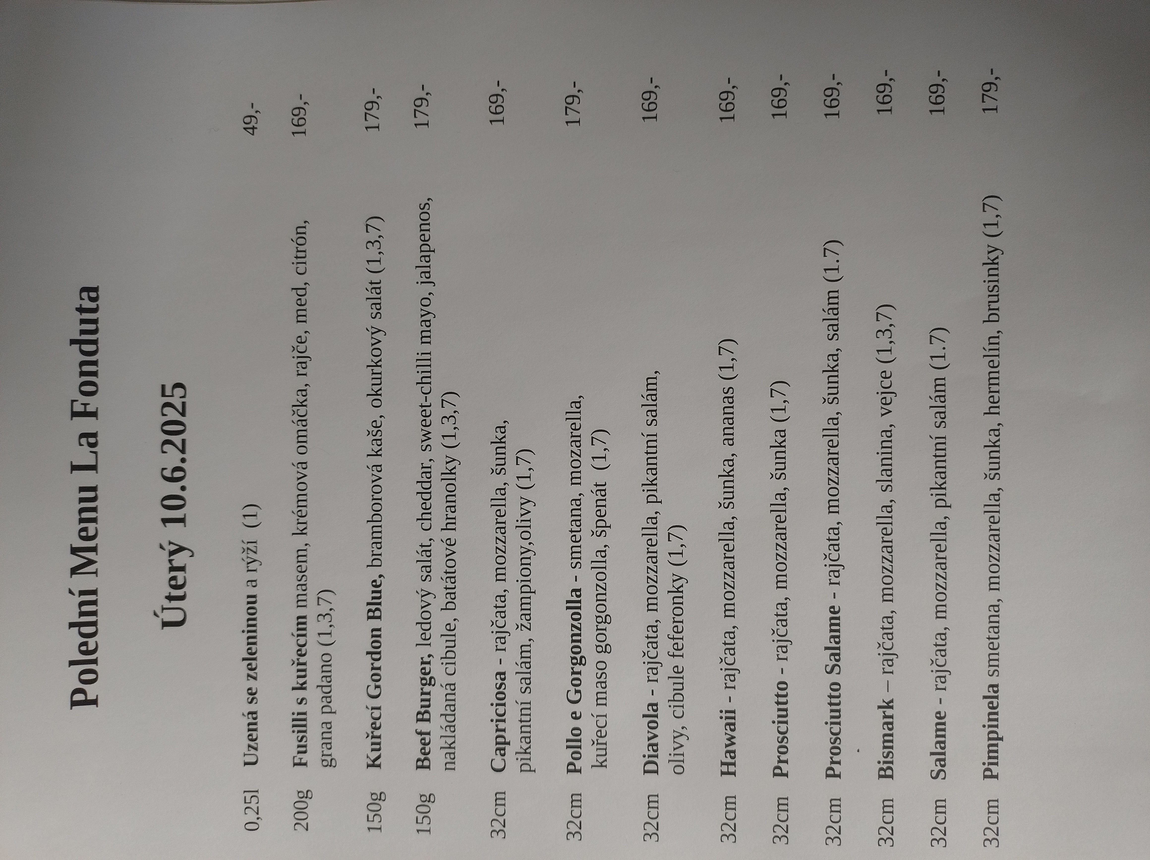 Interiér restaurace La Fonduta